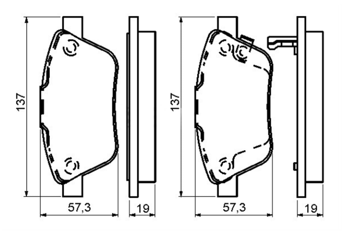 YEDEK PARÇAFREN BALATASI ON WVA 23709-23710 -  OPEL CORSA D 1.3 CDTI 90 BG 07 06- / FIAT  DOBLO 05- YM LINEA 1.4 TJET STILO 04- GRANDE PUNTO 1.3D 90 HP IDEA 1.9JTD  