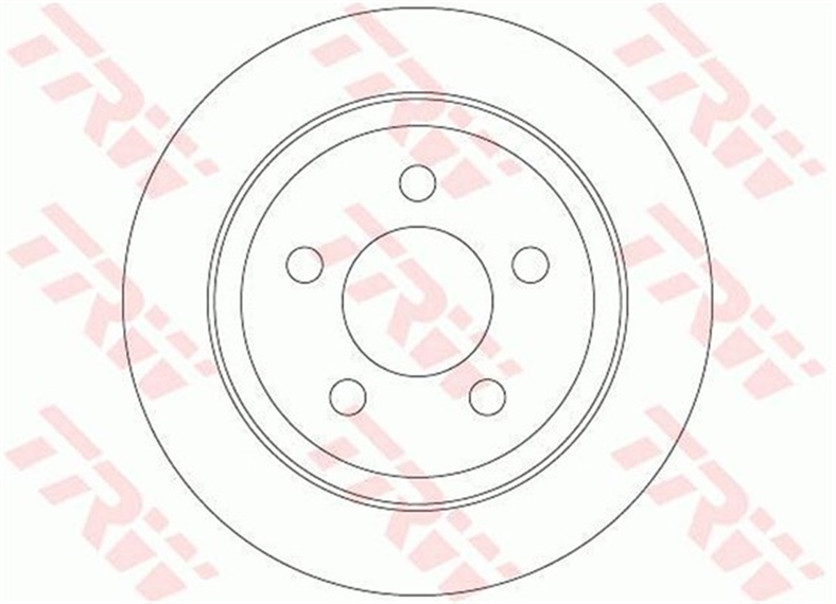 YEDEK PARÇAFREN DİSKİ ARKA CHEROKEE 2001-2008-WRANGLER II 1996-2007 TRW DF6386TRWTRW DF6386