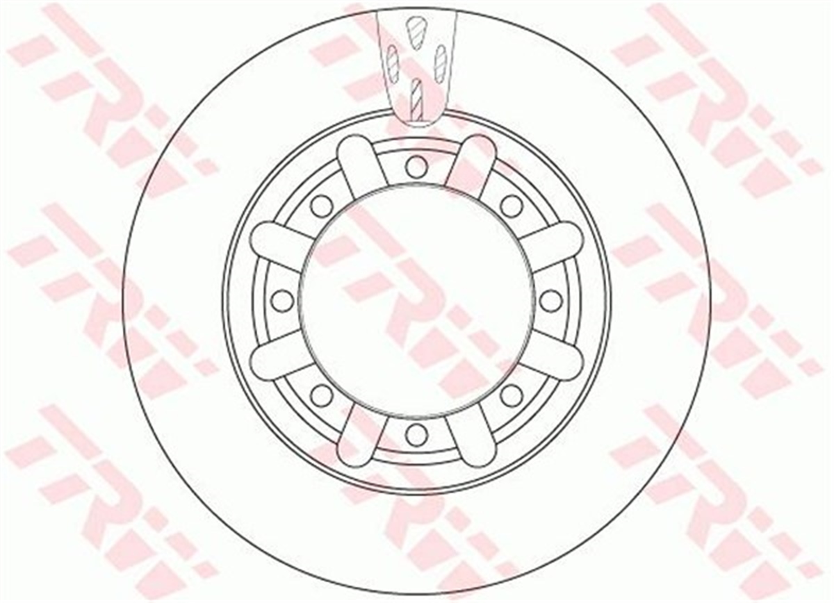 YEDEK PARÇAFREN DİSKİ ARKA MASTER II 2005 TRW DF6335STRWTRW DF6335S