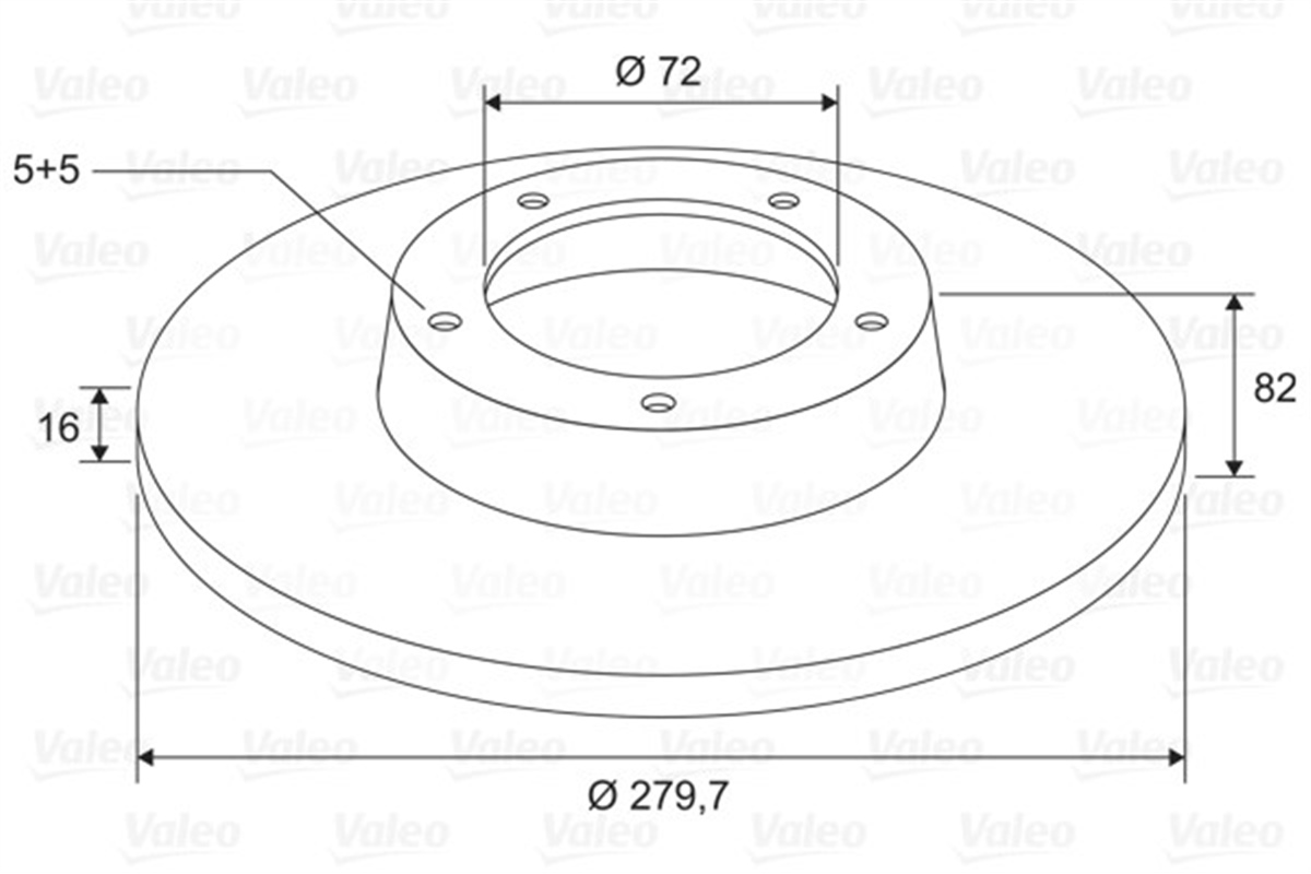 YEDEK PARÇAFREN DİSKİ ARKA X1 JUMPER II-BOXER VALEO 197821VALEOVALEO 197821