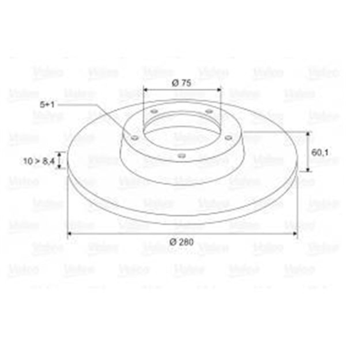 YEDEK PARÇAFREN DİSKİ ARKA X2 BMW E36 316. 318. 320. 325 91- VALEO 186295VALEOVALEO 186295