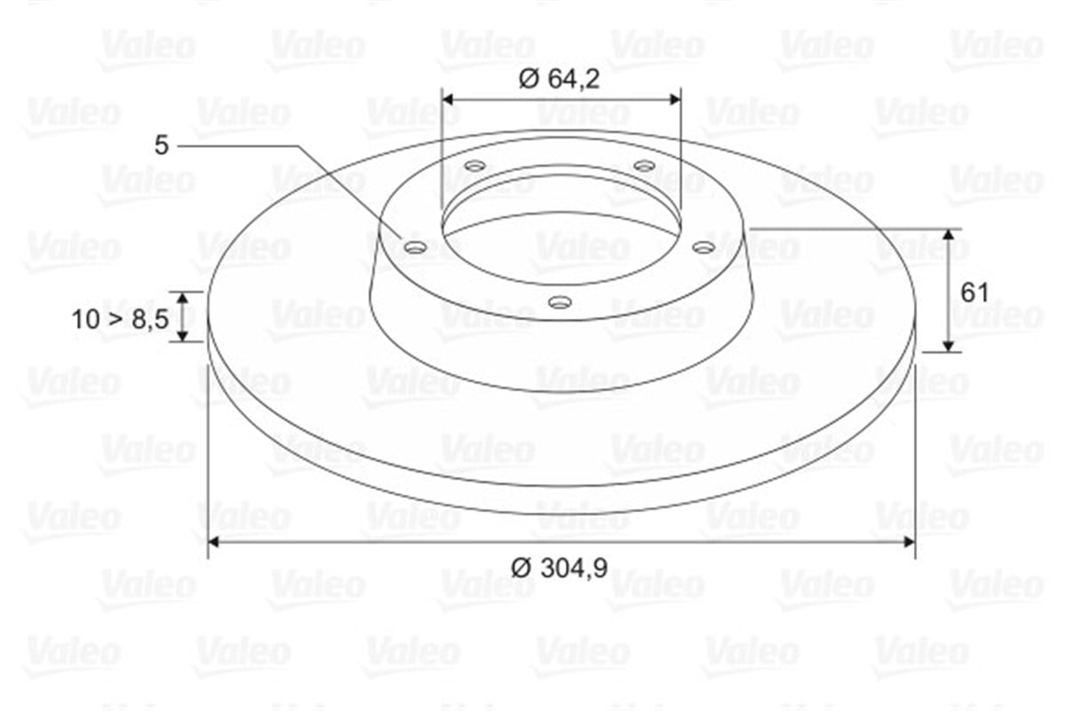 YEDEK PARÇAFREN DİSKİ ARKA X2 HONDA CR-VIII 2.0-2.4 VALEO 197518VALEOVALEO 197518