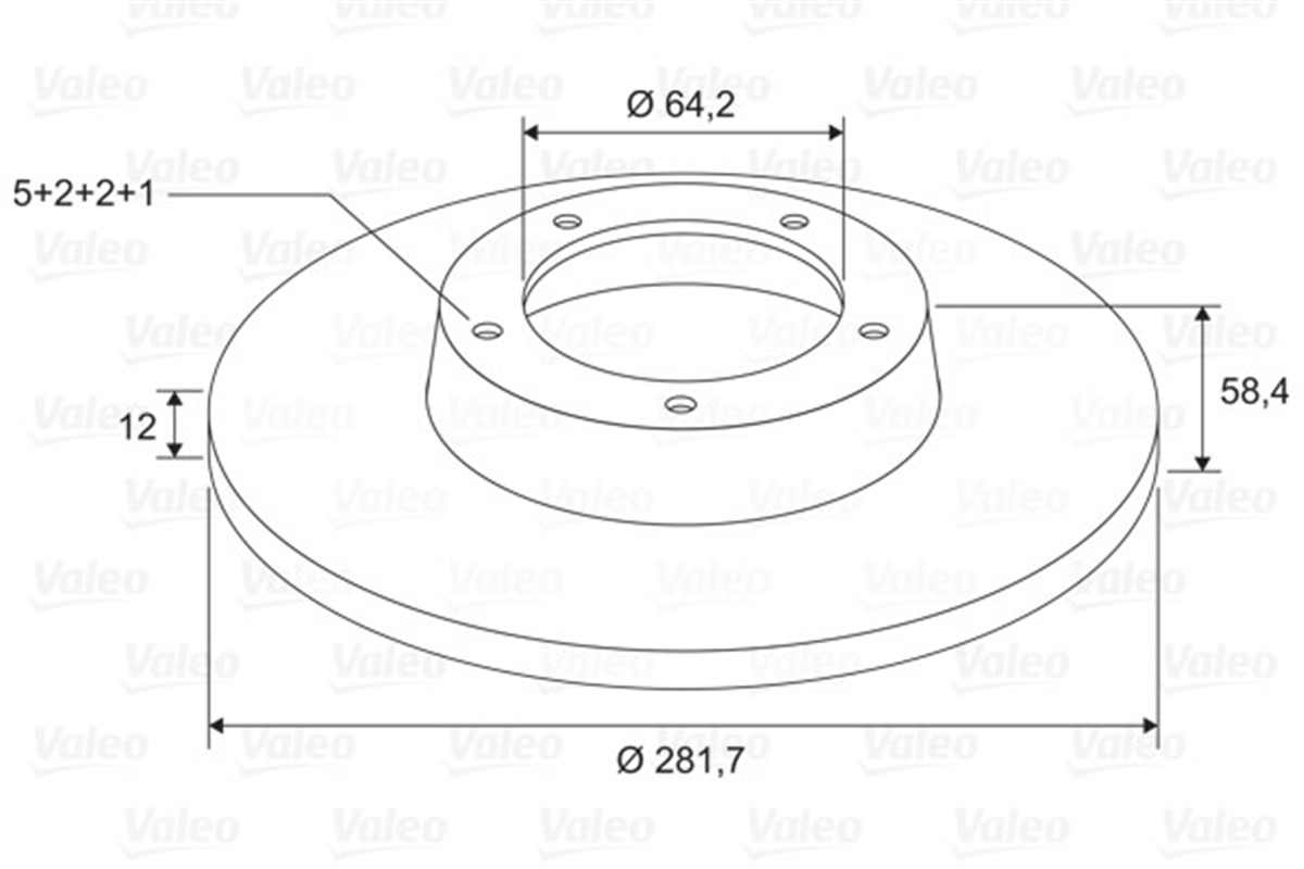 YEDEK PARÇAFREN DİSKİ ARKA X2 HONDA FR-V 05 VALEO 197699VALEOVALEO 197699