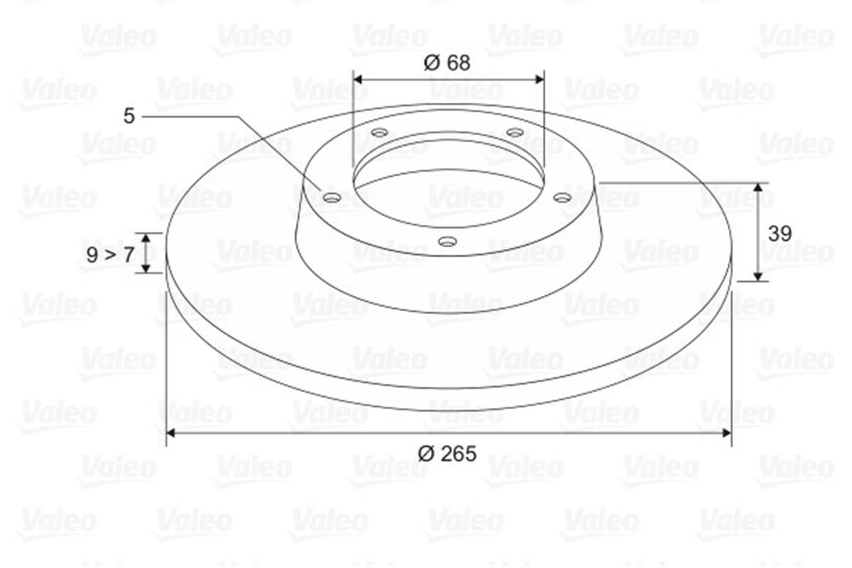 YEDEK PARÇAFREN DİSKİ ARKA X2 MAZDA 3 BM 2013 VALEO 197562VALEOVALEO 197562