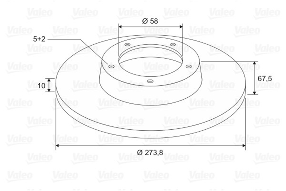 YEDEK PARÇAFREN DİSKİ ARKA X2 SUBARU IMPREZA-LEGACY VALEO 197599VALEOVALEO 197599