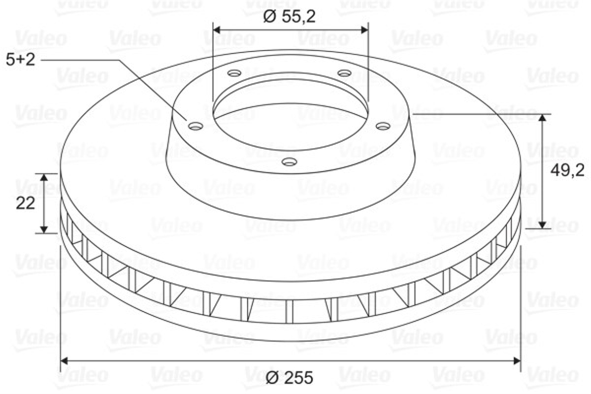 YEDEK PARÇAFREN DİSKİ ARKA X2 TOYOTA PRIUS II VALEO 197770VALEOVALEO 197770