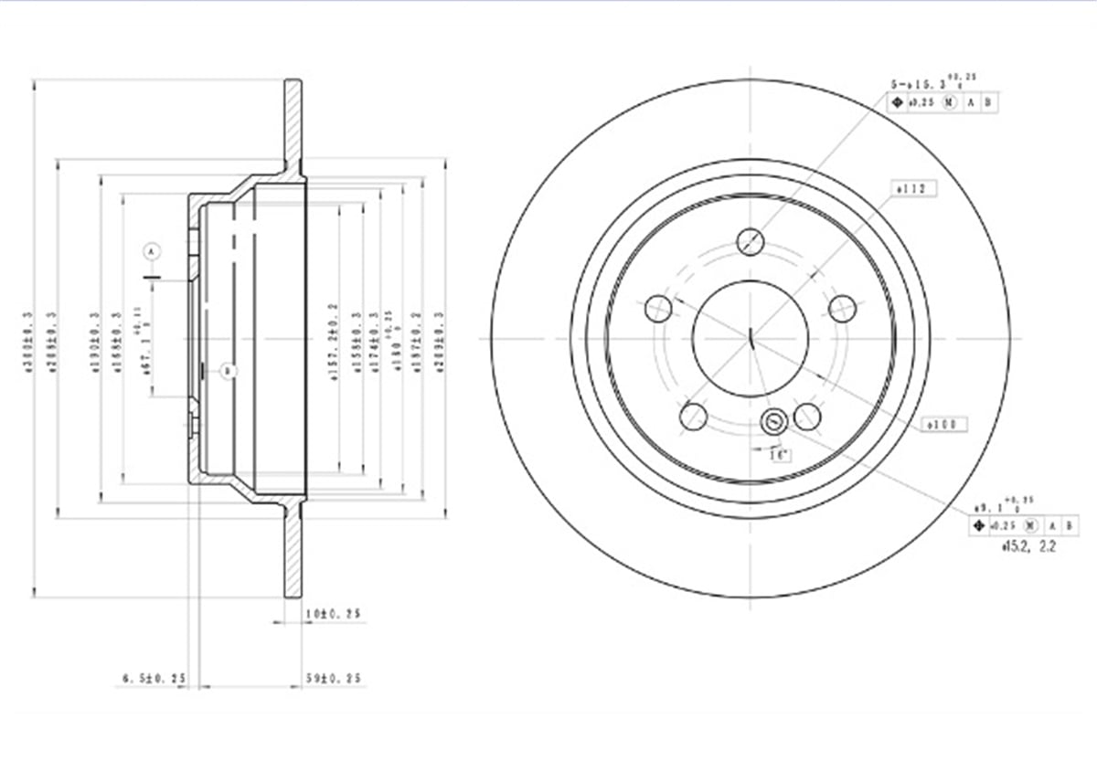 YEDEK PARÇAFREN DISKI  MERCEDES W211-W212-W218 ARKA   -MGA-50432MGAMGA-50432