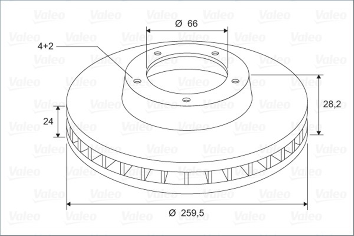 YEDEK PARÇAFREN DİSKİ ÖN X1 PEUGEOT 406 8B 1.6. 406 8B 1.8. 406 8B 1.8 16V. 406 8B 1.9 D. 406 BREAK VALEO 297532VALEOVALEO 297532