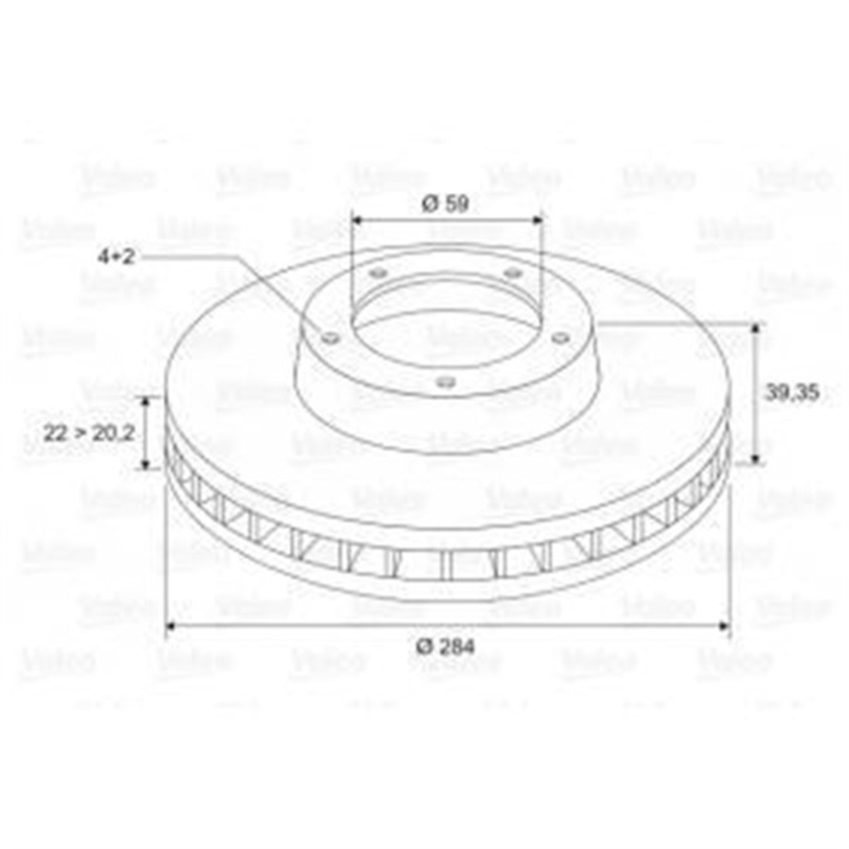 YEDEK PARÇAFREN DİSKİ ÖN X2 ALFA ROMEO 145 1.8 İ. 1.8 İ 106KW . 2.0 İ SPORTİVA 94-01 ; 146 1.8 İ 10 VALEO 186297VALEOVALEO 186297