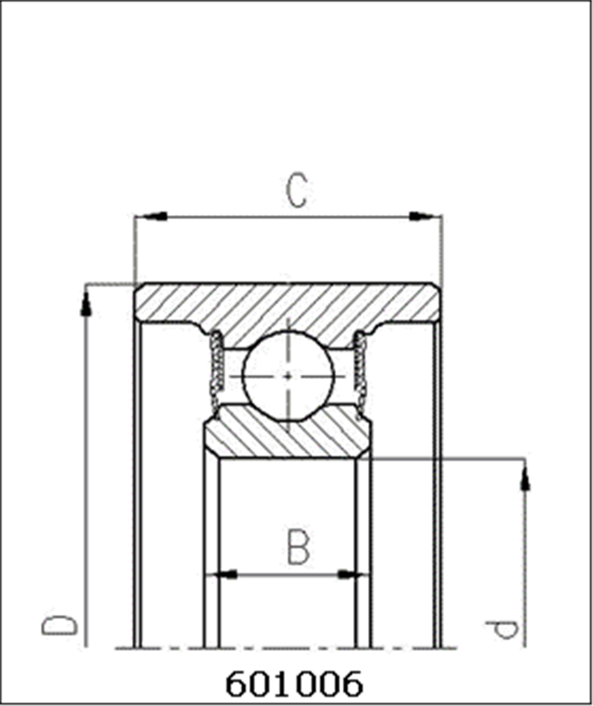 YEDEK PARÇAGERGİ RULMANI KÜÇÜK TEMPRA/SLX/UNOORSORS-601006
