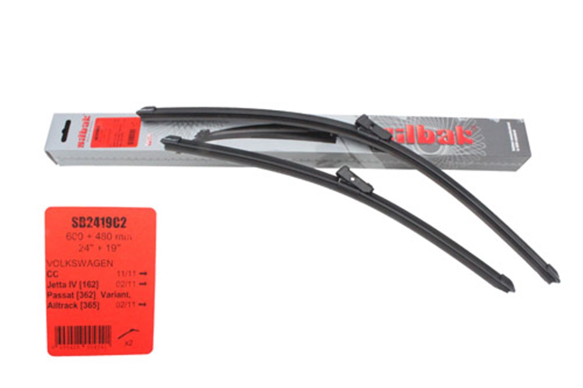 YEDEK PARÇAGOLF6-JETTA-PASSAT  10> ÖN SİLECEK SÜPÜRGE TAKIM : MUZ TİPİ (600+480 MM) SIL 3AB998002 SB2419C2PARCAWORLDSIL 3AB998002