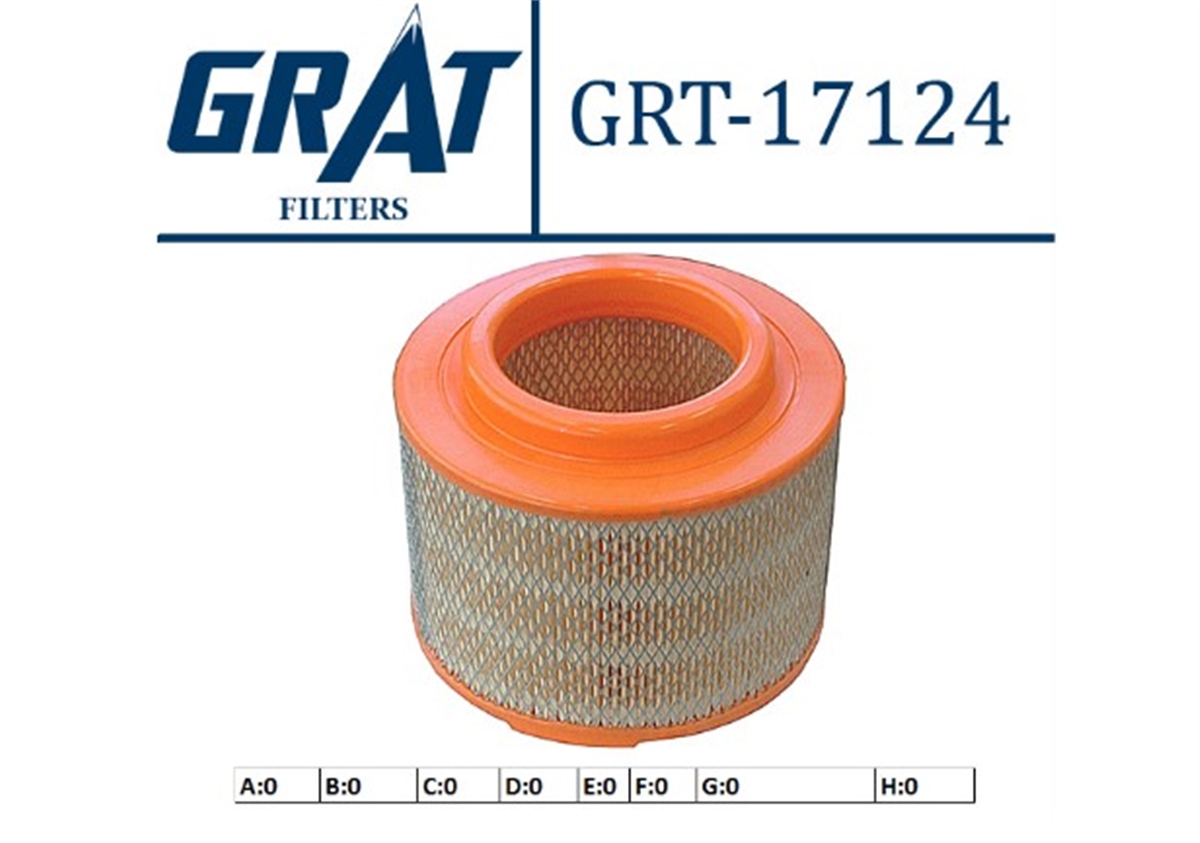 YEDEK PARÇAHAVA FILTRE  FORD  RANGER 06-  TOYOTA HILUX-VIGO 06>11  6M34 9601 AB -GRT-17124GRATGRT-17124