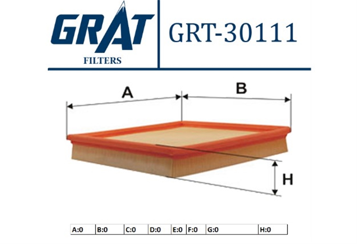 YEDEK PARÇAHAVA FILTRESI  BMW M42-M43   -GRT-30111GRATGRT-30111