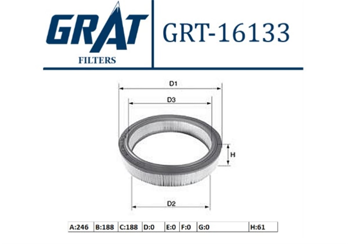 YEDEK PARÇAHAVA FILTRESI - HYUNDAI EXCEL 90>95  2811321000 -GRT-16133GRATGRT-16133