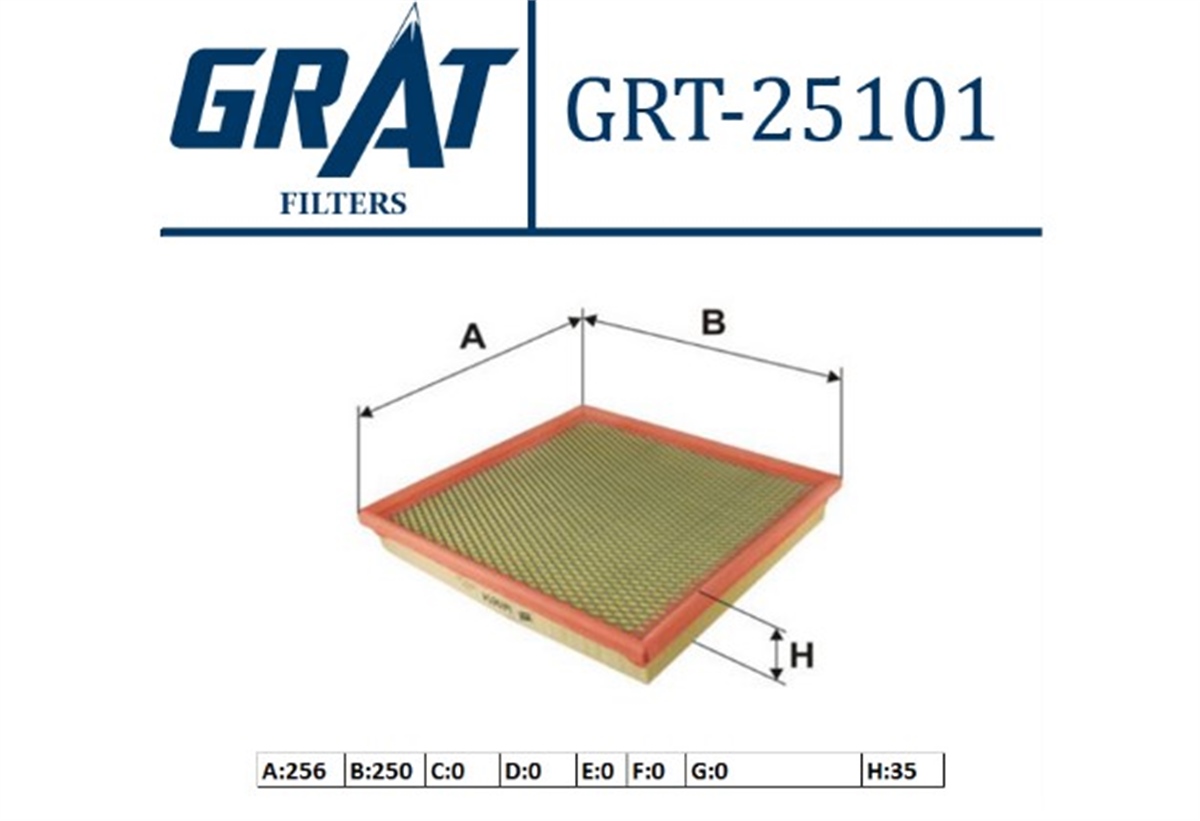YEDEK PARÇAHAVA FILTRESI KUCUk TIp ASTRA J 1.3-1.4-1.5-1.6-2.0 CHEVROLET CRUZE 09 >12  13272717 -GRT-25101GRATGRT-25101