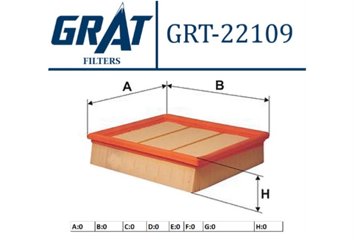 YEDEK PARÇAHAVA FILTRESI MERCEDES A150-A160-A170-A180-A200 09-12/ B150-B160-B170-B180-B200 05-11   -GRT-22109GRATGRT-22109