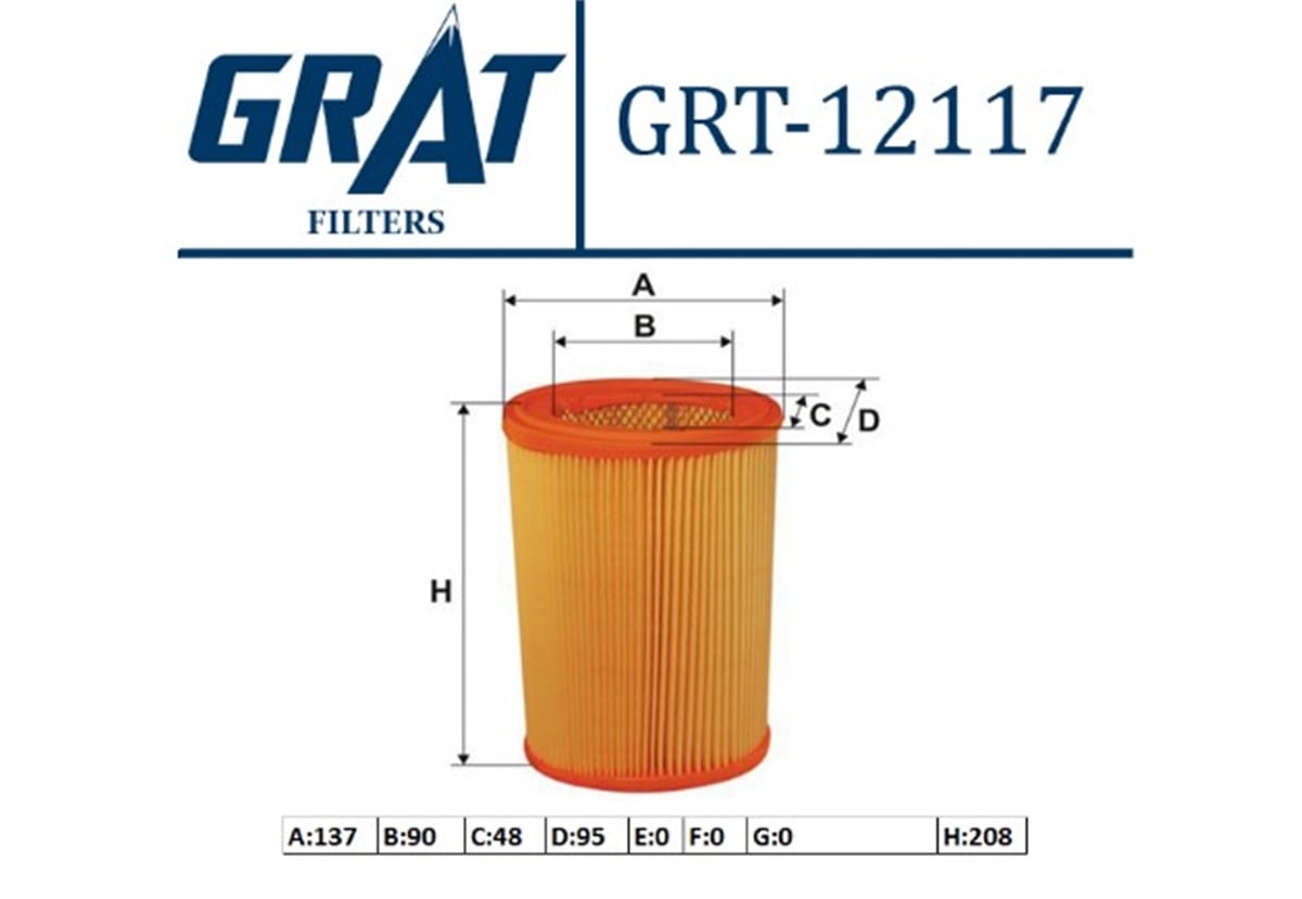 YEDEK PARÇAHAVA FILTRESI  PEUGEOT 106 / CITROEN SAXO-XSARA 1.5D 1444A5 -GRT-12117GRATGRT-12117