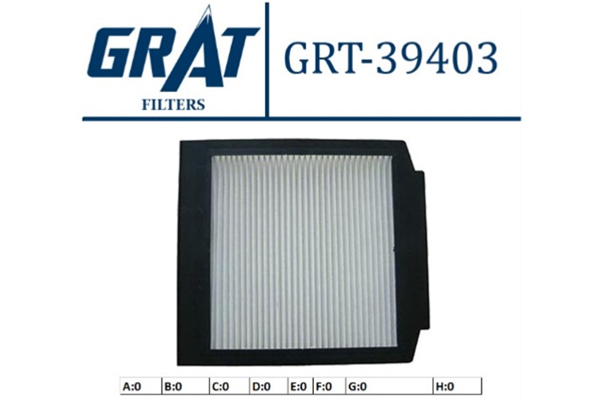 YEDEK PARÇAKABIN FILTRESI  LAND ROVER  RANGE ROVER II 94-02   -GRT-39403GRATGRT-39403