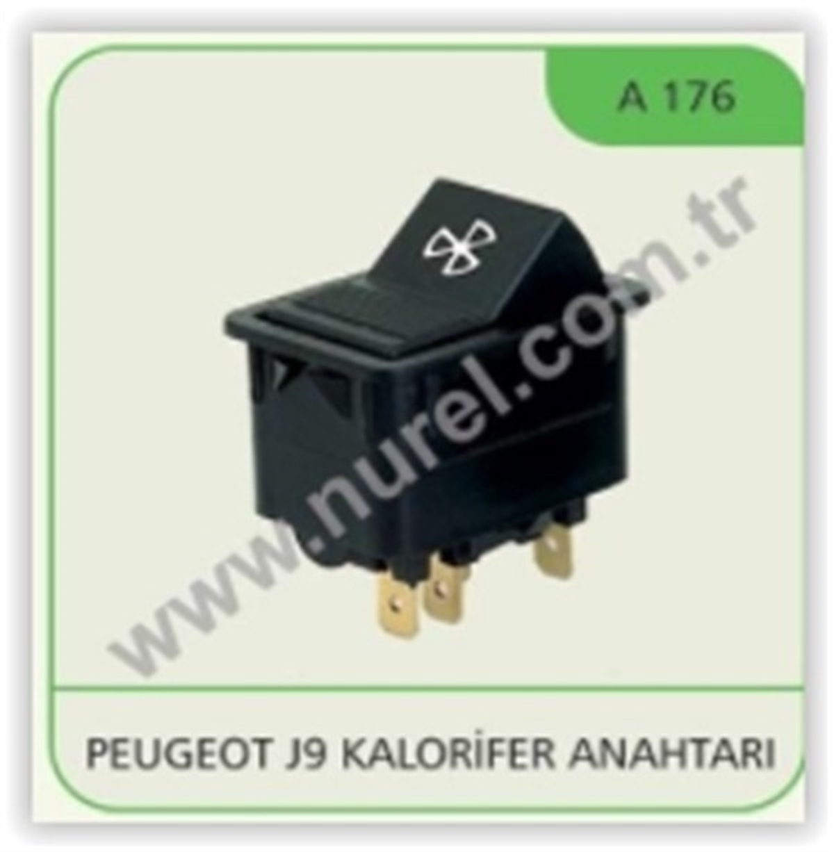 YEDEK PARÇAKALORİFER ANAHTARI J9 NUREL A176NURELNUREL A176