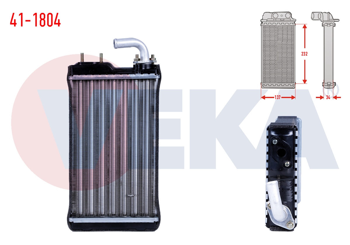 YEDEK PARÇAKALORİFER RADYATORÜ ALİMİNYUM M131 DOĞAN DKS/1600VEKA41-1804