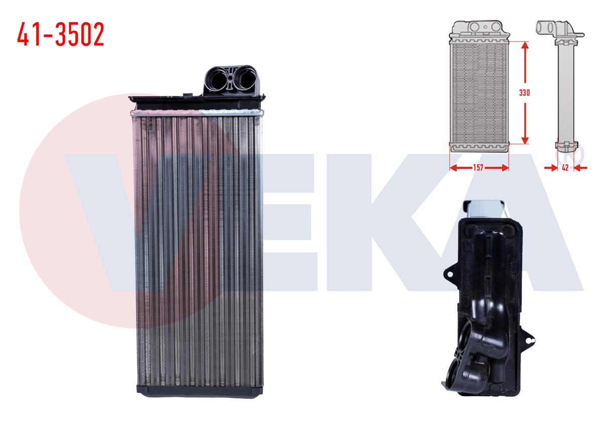 YEDEK PARÇAKALORİFER RADYATÖRÜ MEKANIK MASTER II FD 2.5 DCI 1998-2003VEKA41-3502