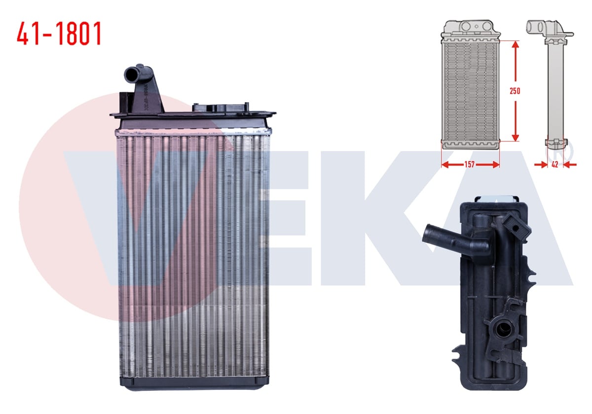 YEDEK PARÇAKALORİFER RADYATÖRÜ MEKANIK TEMPRA 1.4 1992-1999VEKA41-1801