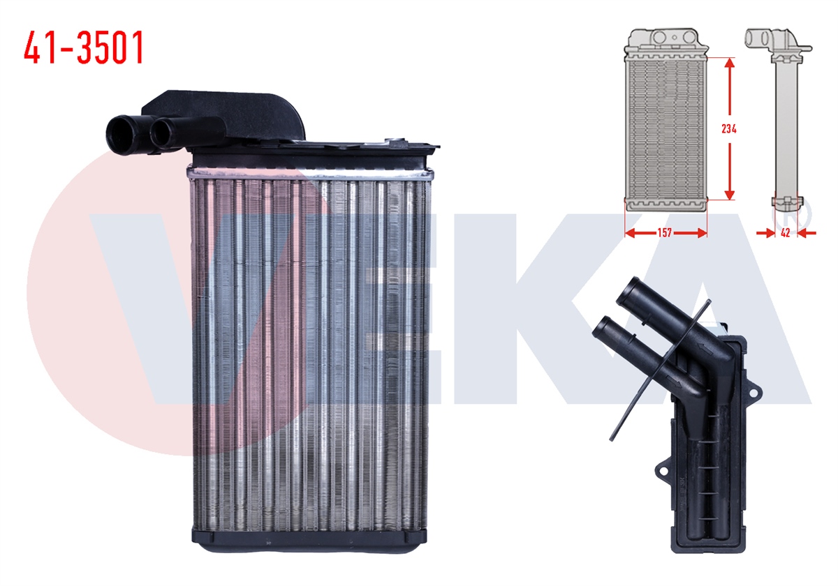 YEDEK PARÇAKALORİFER RADYATÖRÜ MEKANIK R19 1.4 1988-2001VEKA41-3501