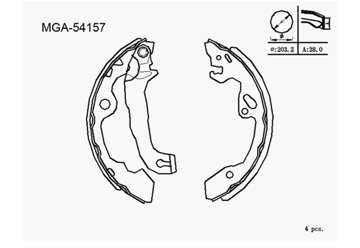 YEDEK PARÇAKAMPANA BALATA  FORD FOCUS 98 - 04 98AB 2200 BD -MGA-54157MGAMGA-54157