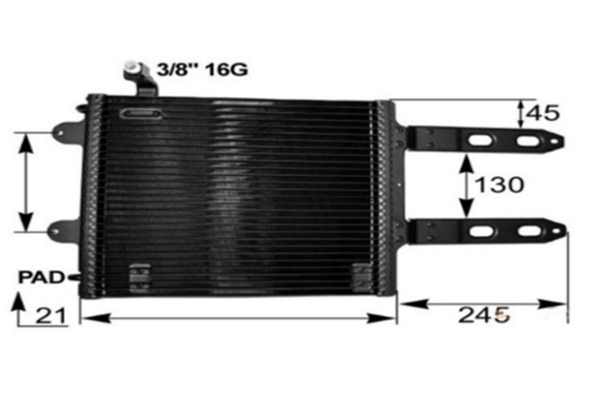 YEDEK PARÇAKLIMA RADYATORU VW POLO 00-02 6X0820413A -MGA-82151MGAMGA-82151