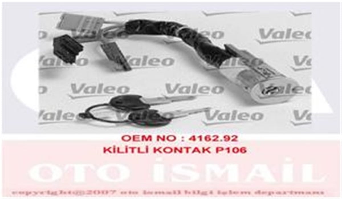 YEDEK PARÇAKONTAK ANAHTARI P106 1.4-1.6-P405 1.9D 91-97 VALEO 252121VALEOVALEO 252121