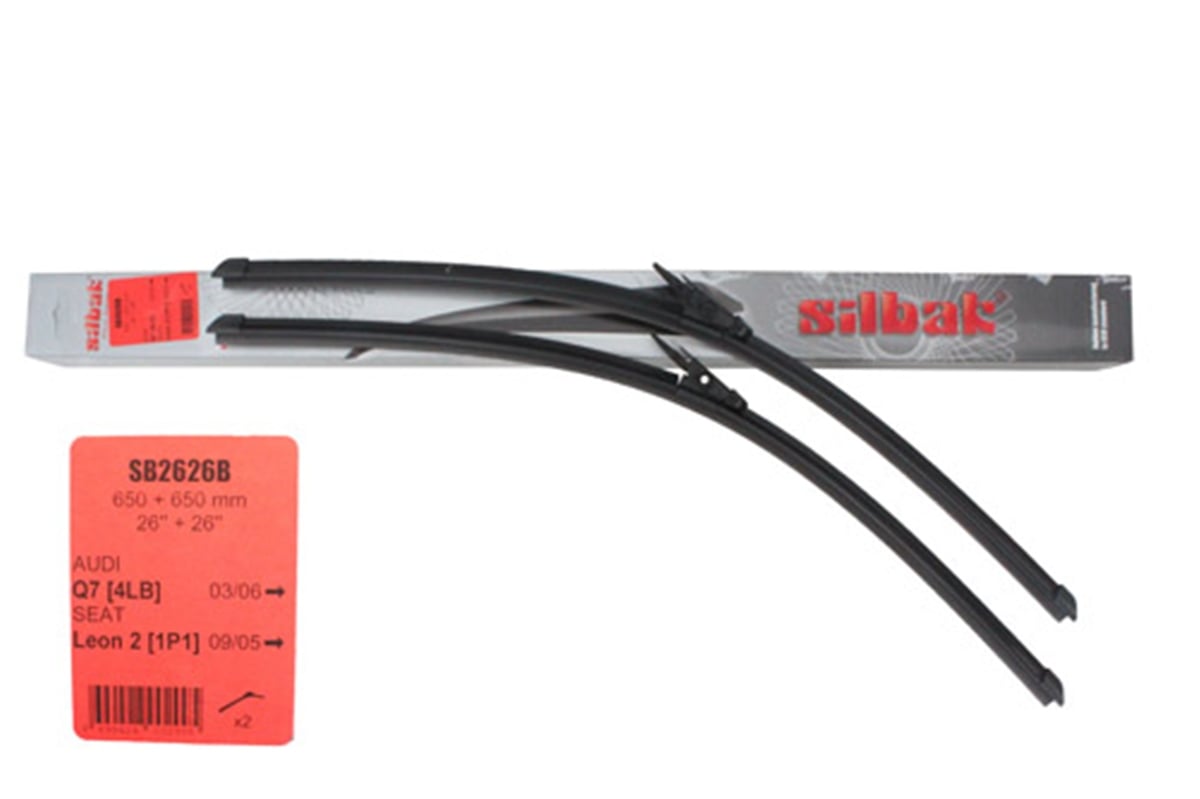 YEDEK PARÇALEON  05>  Q7  06>15 ÖN SİLECEK SÜPÜRGE TAKIM : MUZ TİPİ (650+650 MM) SIL 1P0955425B SB2626BPARCAWORLDSIL 1P0955425B