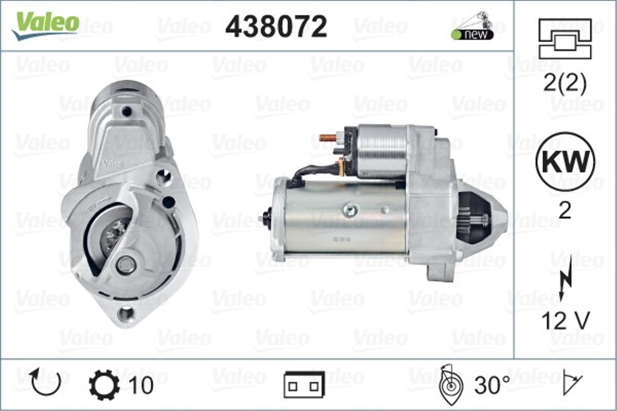 YEDEK PARÇAMARŞ MOTORU VAG VALEO 438072VALEOVALEO 438072