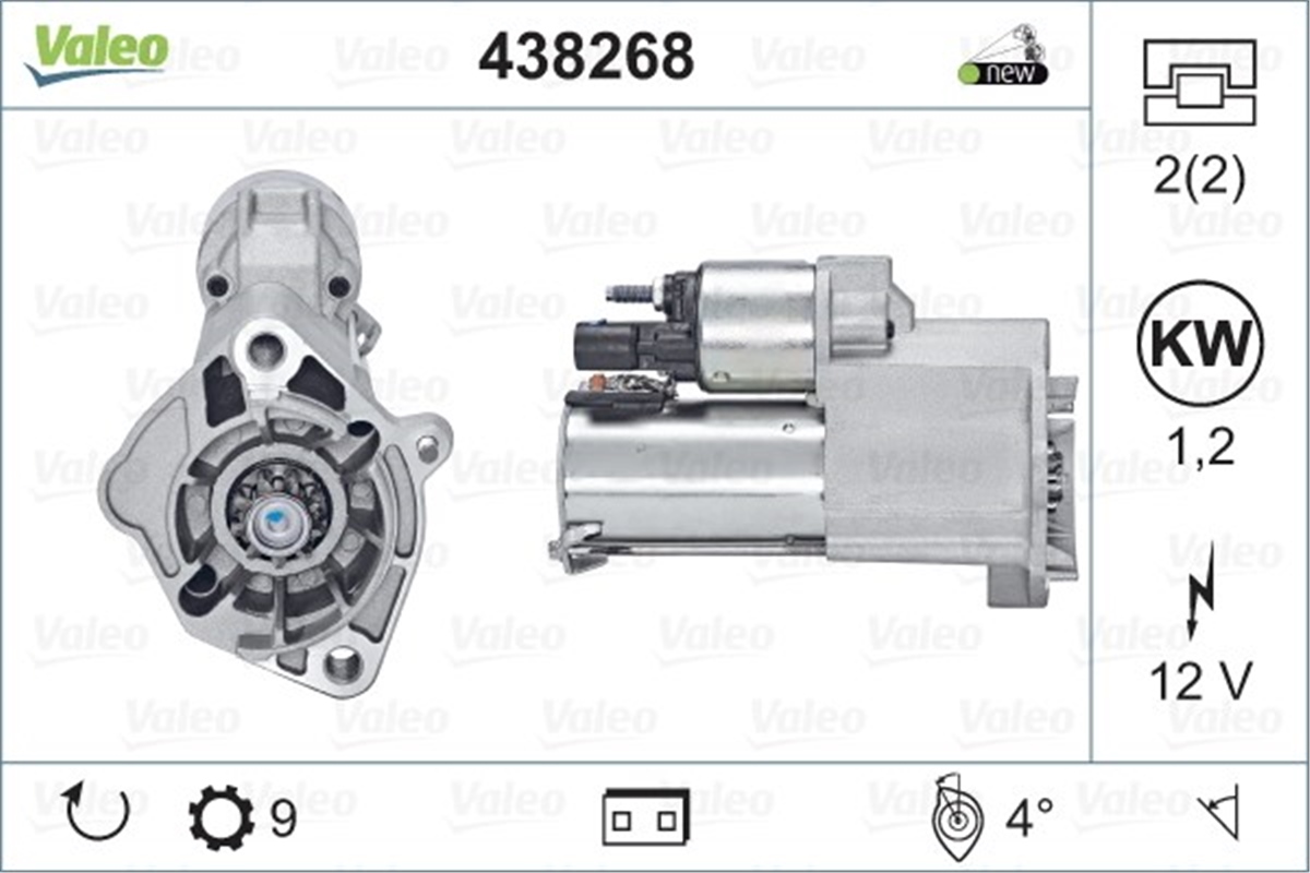 YEDEK PARÇAMARŞ MOTORU VAG VALEO 438268VALEOVALEO 438268