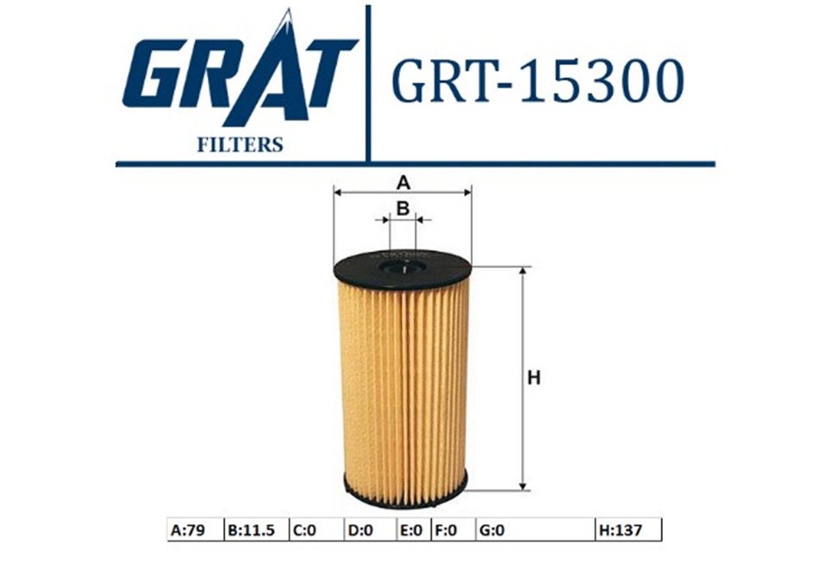 YEDEK PARÇAMAZOT FILTRESI VW CADDY 04-20  PASSAT 06-11  AUDI A3 04-13  SEAT LEON 06-13  SKODA OCTAVIA 04-13 3C0127434 -GRT-15300GRATGRT-15300