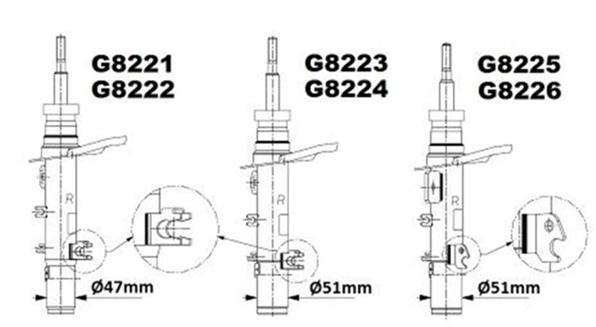 YEDEK PARÇAÖN AMORTİSÖR SAĞ P208 12 GAZLI 51 CM OPTIMAL A-3212GROPTIMALOPTIMAL A-3212GR