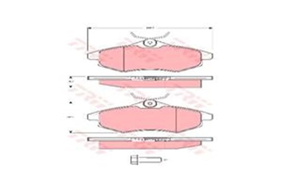 YEDEK PARÇAÖN BALATA C2 03 C3 1.1İ-1.4 HDI 1.4İ 02 K.C TİP TRW GDB1495TRWTRW GDB1495