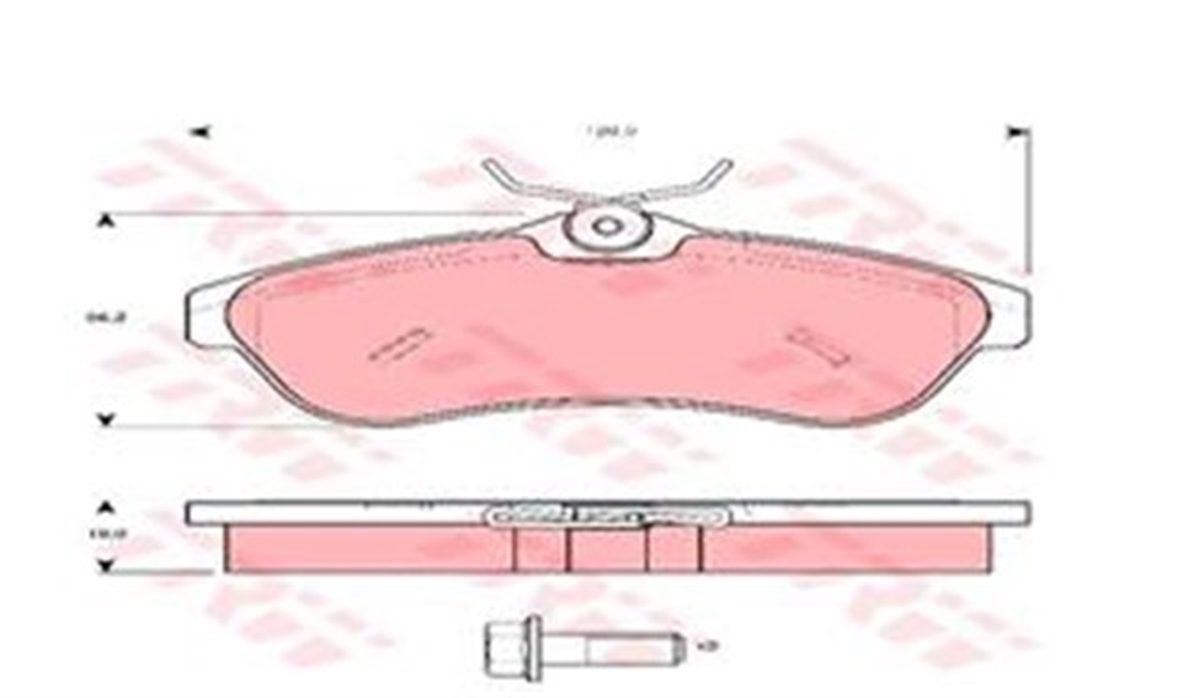 YEDEK PARÇAÖN BALATA C2 03 C3 1.4 1.4 HDI 1.6 HDİ 02 B.Y TİP TRW GDB1496TRWTRW GDB1496