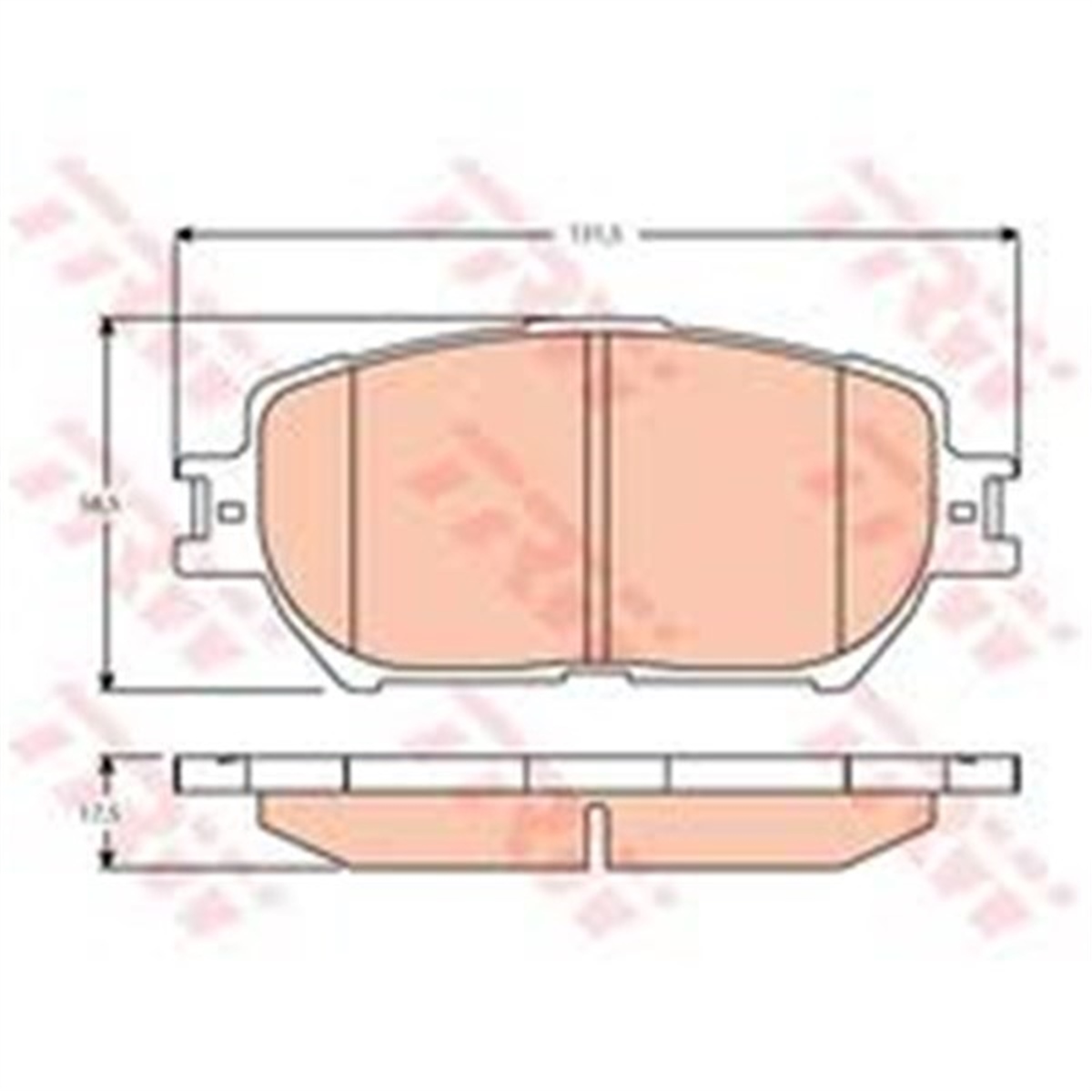 YEDEK PARÇAÖN BALATA CAMRY 2.0-2.4-3.0 01-06 TRW GDB3628TRWTRW GDB3628