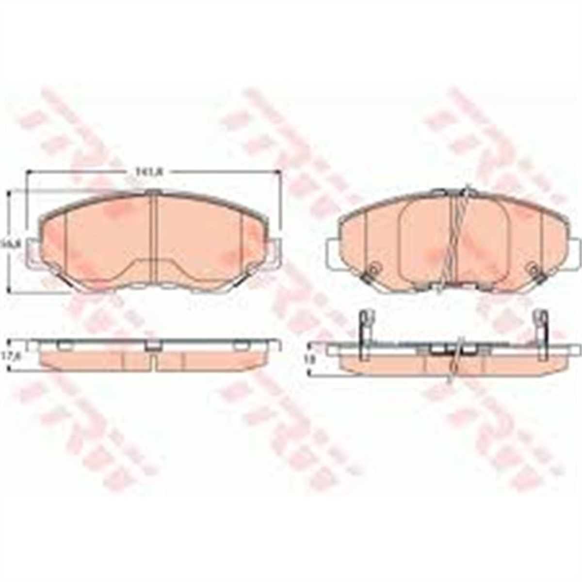 YEDEK PARÇAÖN BALATA CR-V II 01-07 TRW GDB3627TRWTRW GDB3627