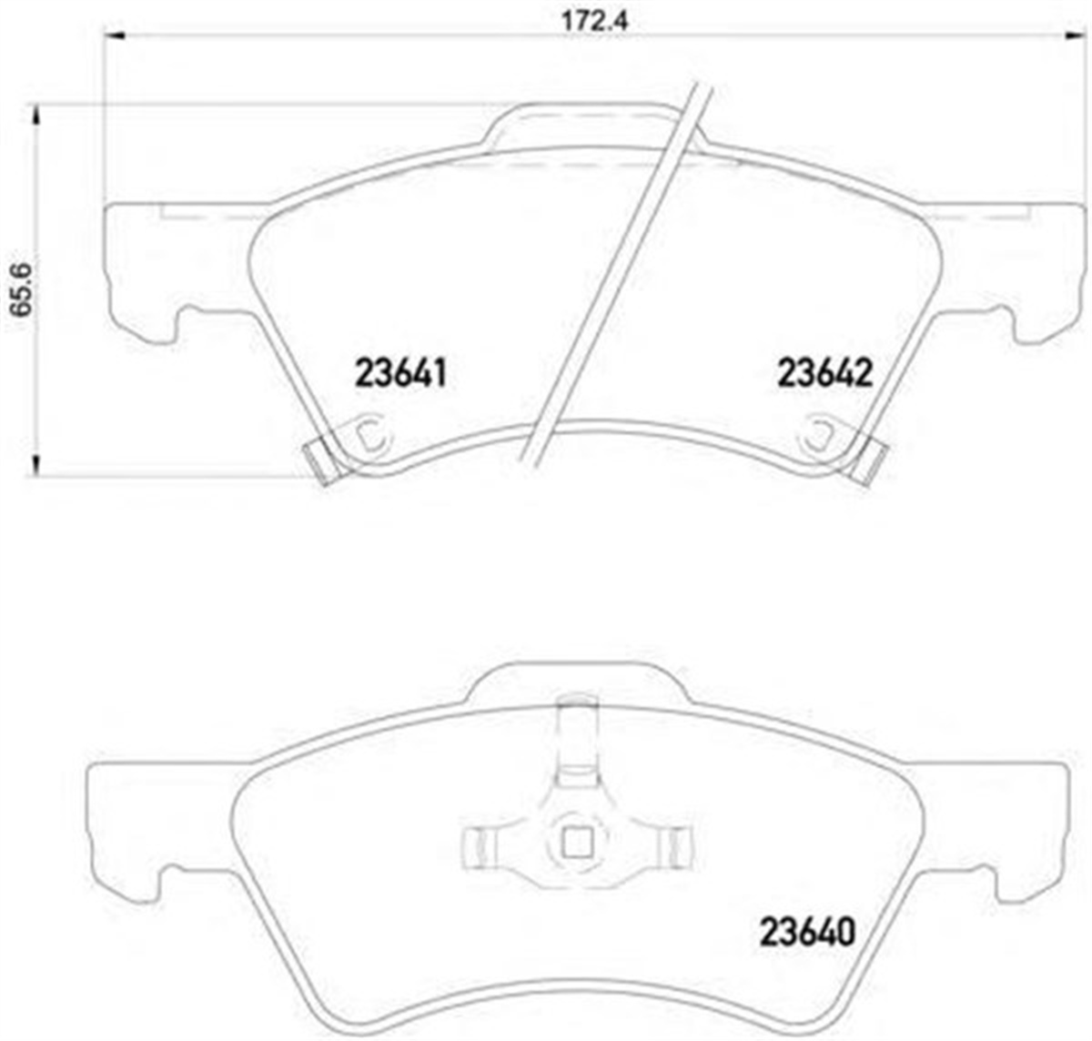 YEDEK PARÇAÖN BALATA DODGE CARAVAN III 3.3 AWD-3.8 T 00-07 VOYAGER III 2.4-2.5CRD-2.8CRDİ-3.3 00 GDB4129 SANGSIN SP1440SANGSINSANGSIN SP1440