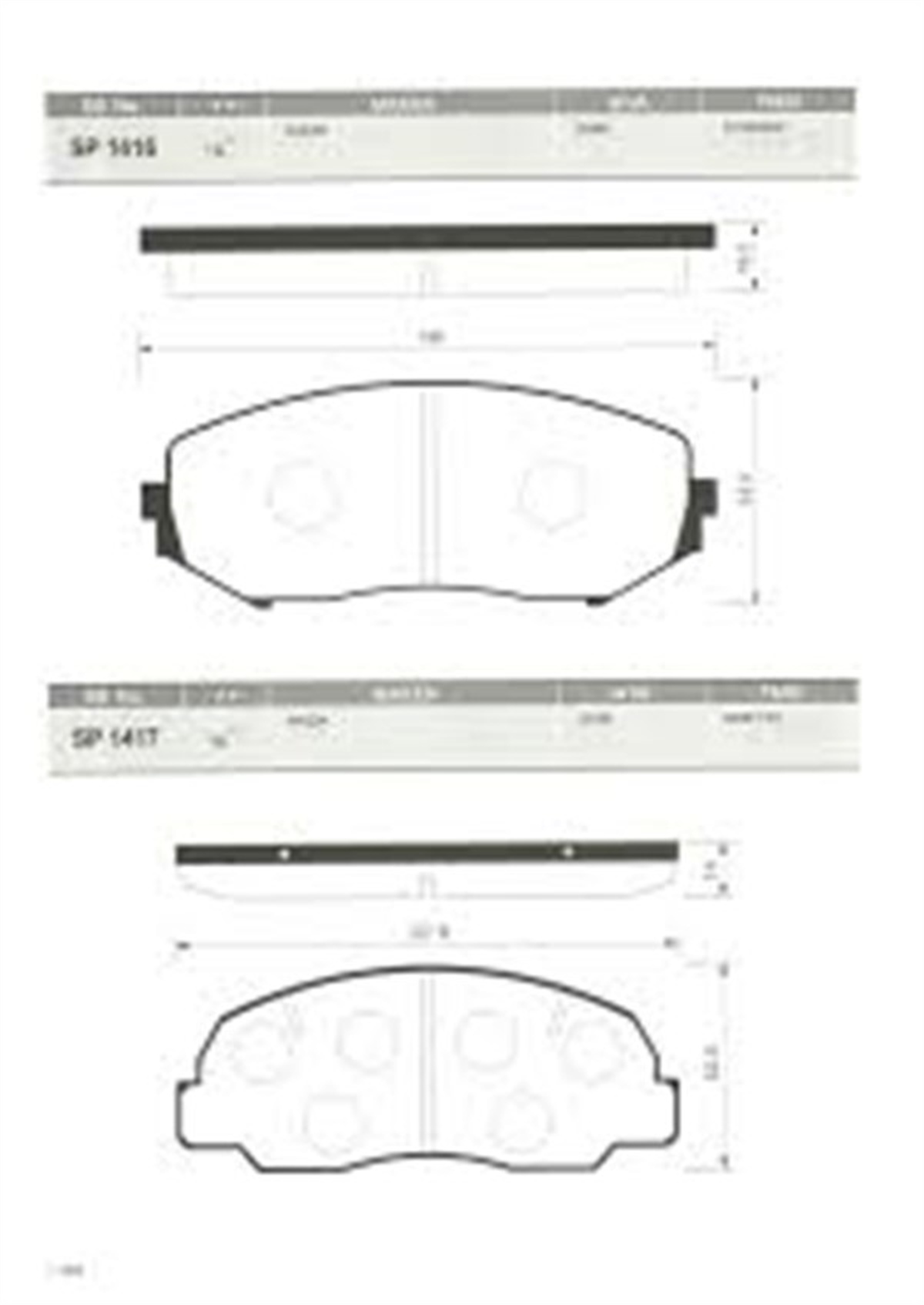 YEDEK PARÇAÖN BALATA GRAND VITARA 1.6 05 2.0 05 1.9 DDİS 05 2.4 09 3.2 09 GDB3443 SANGSIN SP1416SANGSINSANGSIN SP1416