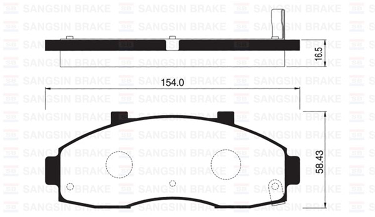 YEDEK PARÇAÖN BALATA PREGIO 2.5D 95-04 PREGIO 2.7D 97 GDB3263 SANGSIN SP1091SANGSINSANGSIN SP1091