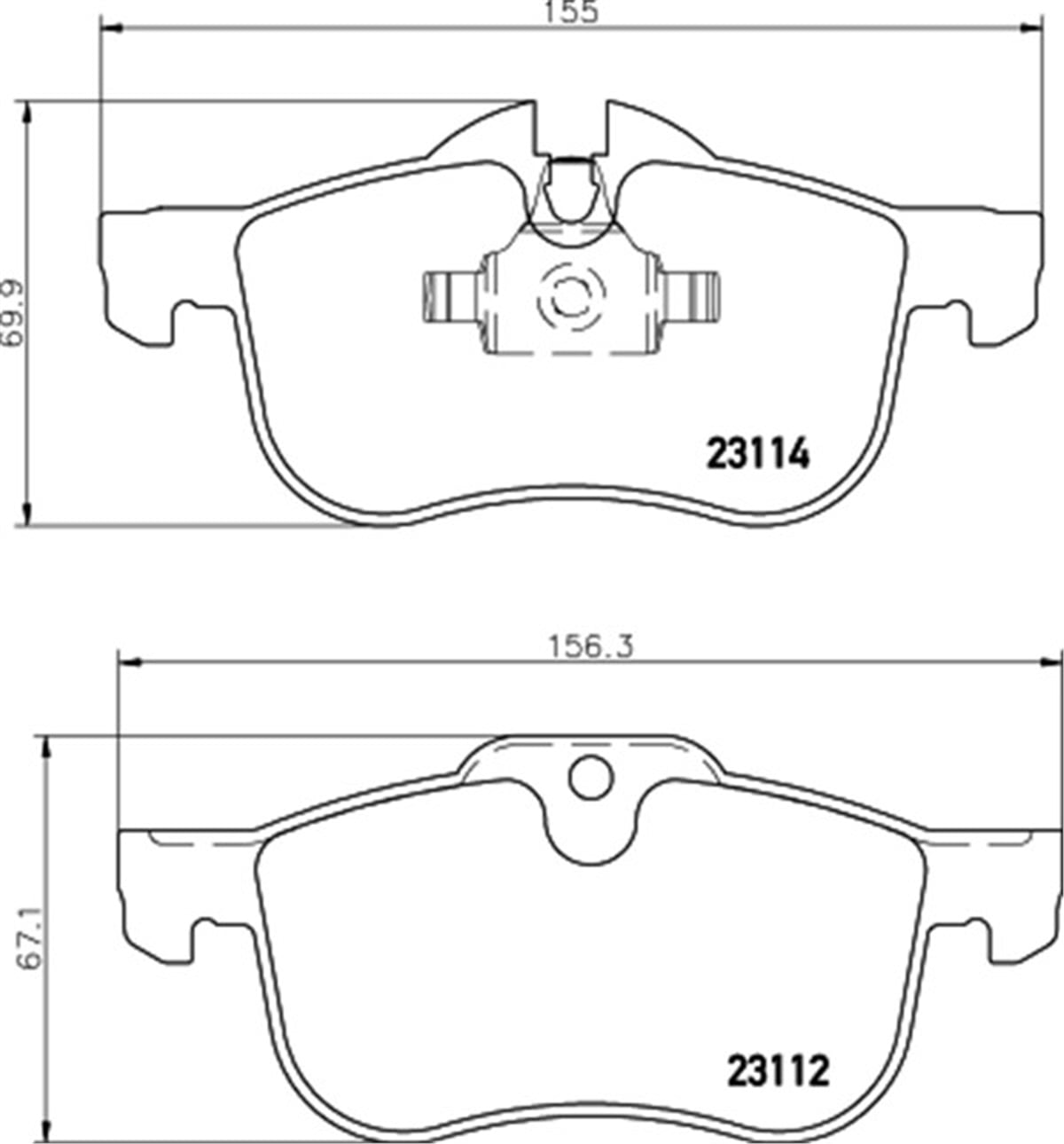 YEDEK PARÇAÖN BALATA ROVER 75 1.8-2.0 GDT-V6-2.5 V6 99-05 MG ZT 160-190 02-05 VALEO 598632VALEOVALEO 598632