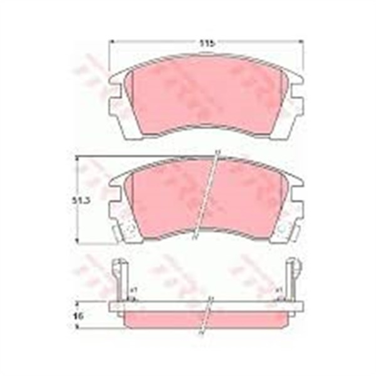 YEDEK PARÇAÖN BALATA SUNNY III 91-00 TRW GDB1013TRWTRW GDB1013