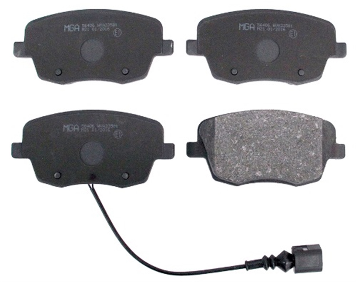 YEDEK PARÇAON FREN BALATASI-KABLOLU  VW POLO 02-10  SEAT IBIZA 02-10  SKODA FABIA 00-10 6Q0698151C -MGA-56406MGAMGA-56406