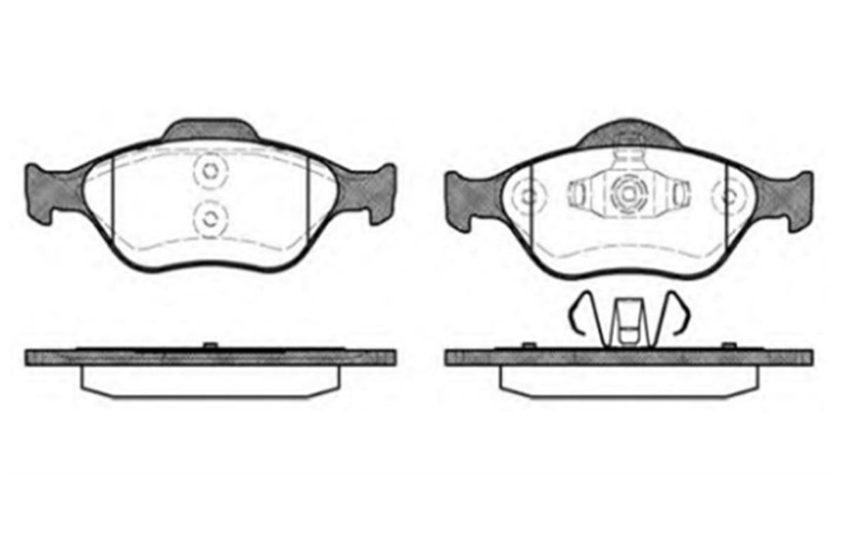 YEDEK PARÇAÖN FREN DİSK BALATA  FORD  FİESTA 1996-2008  TAM T2K021 FSTL -MGA-55247MGAMGA-55247