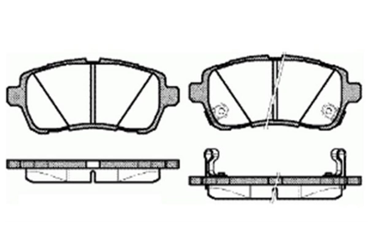 YEDEK PARÇAÖN FREN DİSK BALATA  FORD  FİESTA 2008-  / MAZDA 2 2008>2012 / SUZUKI  SWIFT 2010> 
