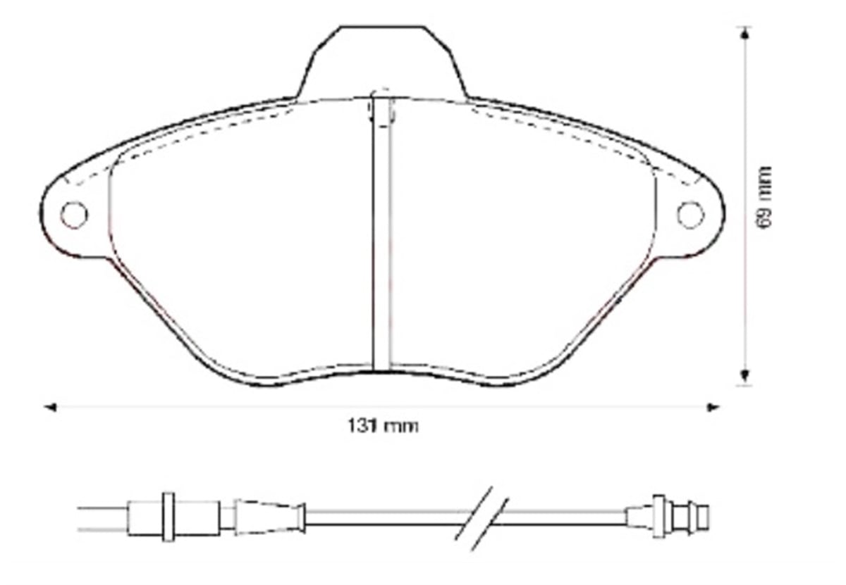 YEDEK PARÇAON FREN DISK BALATASI WVA 21632   CITROEN  XANTIA 98-03  425157 -MGA-55181MGAMGA-55181
