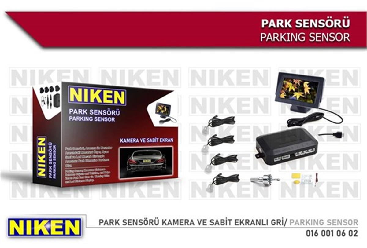 YEDEK PARÇAPARK SENSÖRÜ KAMERA VE SABİT EKRANLI GRİ NIKEN 0160010602NIKENNIKEN 0160010602