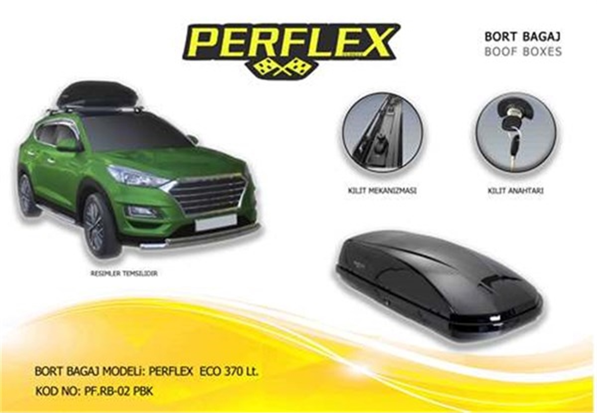 YEDEK PARÇAPORT BAGAJ ECO BAGAJ DESENLİ SİYAH 370 LİTRE PERFLEX PF.RB-02 PBKPERFLEXPERFLEX PF.RB-02 PBK